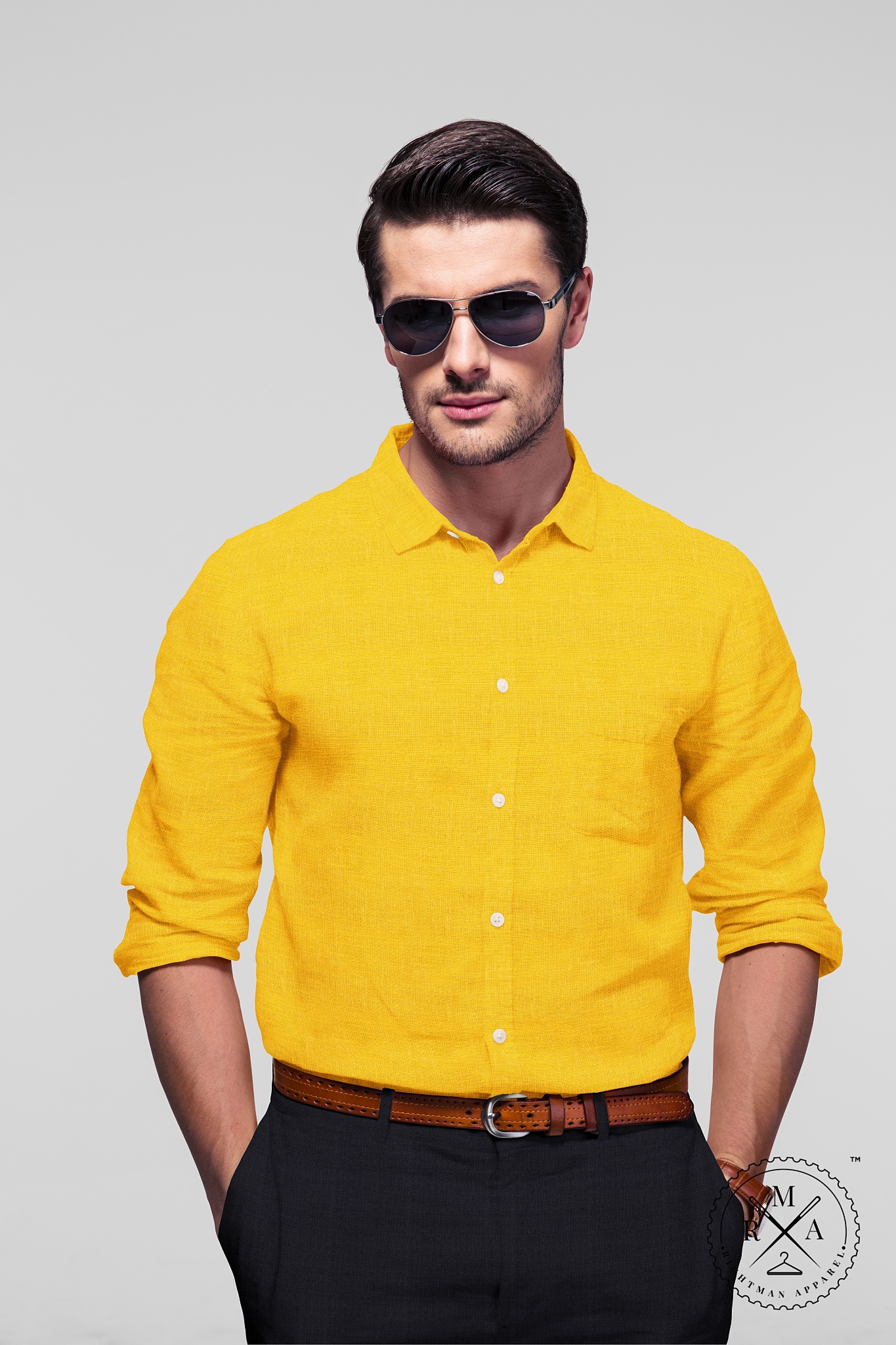 Yellow Linen Shirt SH379